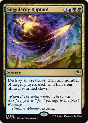 Singularity Rupture (Edge of Eternities) Near Mint