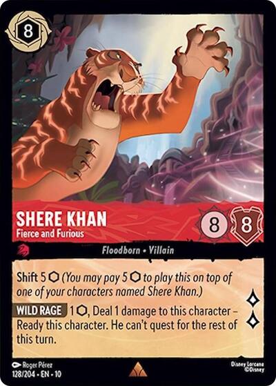 Shere Khan - Fierce and Furious (Whispers in the Well) Near Mint Cold Foil