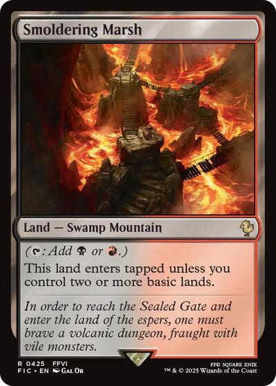 Smoldering Marsh (Commander: FINAL FANTASY) Near Mint