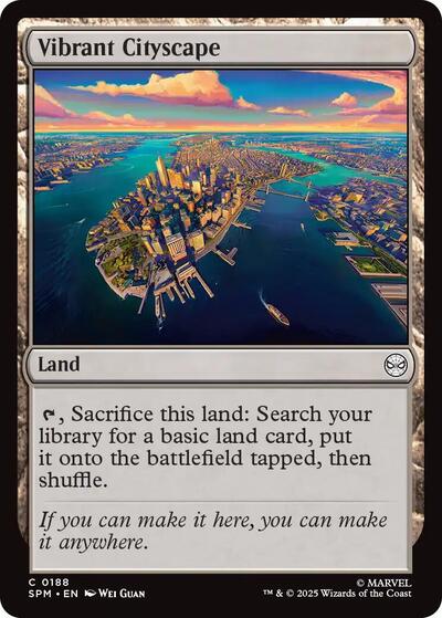 Vibrant Cityscape (Marvel's Spider-Man) Near Mint Foil
