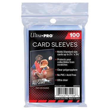 Ultra Pro Soft Card Sleeves Standard (100-Pack) (Ultra Pro) New