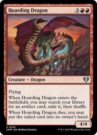Hoarding Dragon (Commander Masters) Light Play Foil