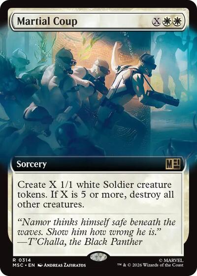 Martial Coup (Extended Art) (Commander: Marvel Super Heroes) Near Mint