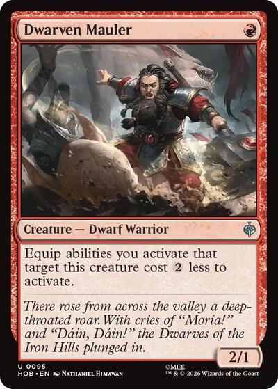 Dwarven Mauler (The Hobbit) Near Mint Foil