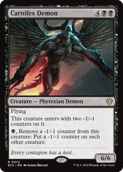 Carnifex Demon (Commander: Lorwyn Eclipsed) Near Mint
