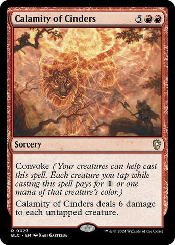 Calamity of Cinders (Commander: Bloomburrow) Near Mint