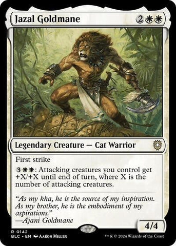 Jazal Goldmane (Commander: Bloomburrow) Near Mint