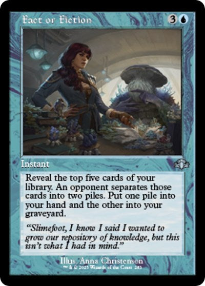 Fact or Fiction (Retro Frame) (Dominaria Remastered) Light Play Foil