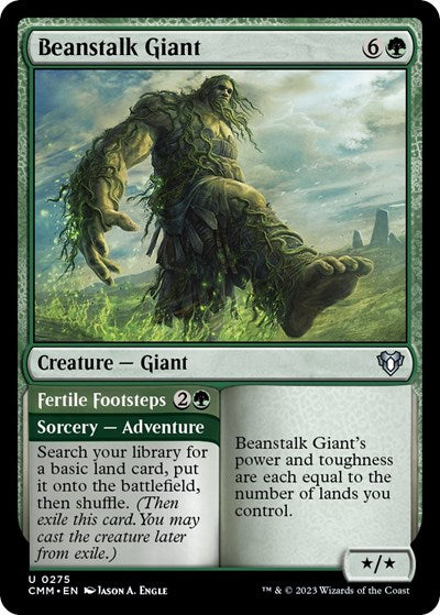 Beanstalk Giant (Commander Masters) Light Play Foil