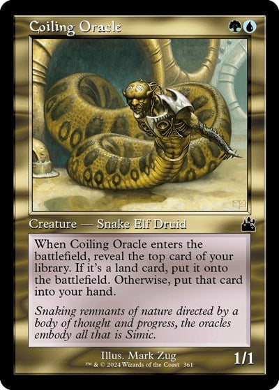 Coiling Oracle (Retro Frame) (Ravnica Remastered) Near Mint