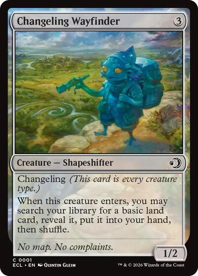 Changeling Wayfinder (Lorwyn Eclipsed) Light Play Foil