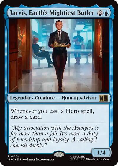 Jarvis, Earth's Mightiest Butler (Surge Foil) (Commander: Marvel Super Heroes) Near Mint Foil