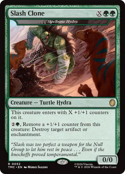 Slash Clone - Steelbane Hydra (Commander: Teenage Mutant Ninja Turtles) Near Mint Foil