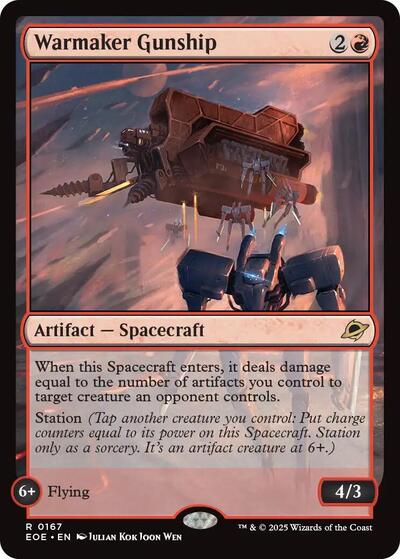 Warmaker Gunship (Edge of Eternities) Near Mint Foil