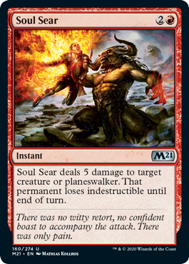 Soul Sear (Magic 2021 Core Set) Near Mint
