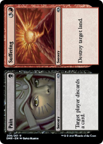 Pain / Suffering (Dominaria Remastered) Near Mint Foil