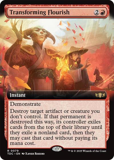 Transforming Flourish (Extended Art) (Commander: Tarkir: Dragonstorm) Near Mint