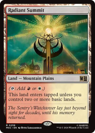 Radiant Summit (Surge Foil) (Commander: Marvel Super Heroes) Near Mint Foil