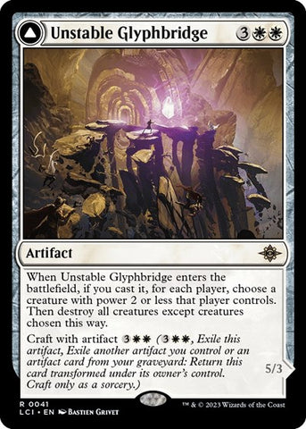Unstable Glyphbridge (The Lost Caverns of Ixalan) Near Mint Foil