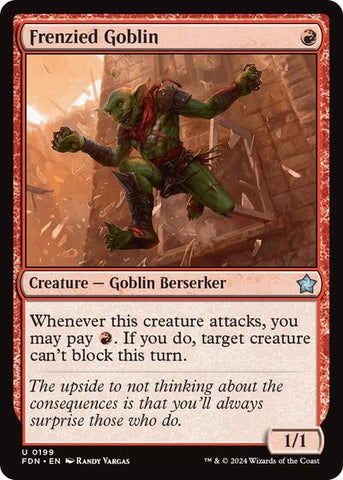 Frenzied Goblin (Foundations) Near Mint