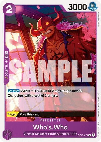 Who's.Who (The World's Strongest Warriors) Near Mint