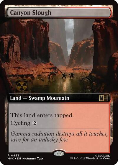 Canyon Slough (Extended Art) (Commander: Marvel Super Heroes) Near Mint