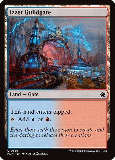 Izzet Guildgate (Foundations) Near Mint