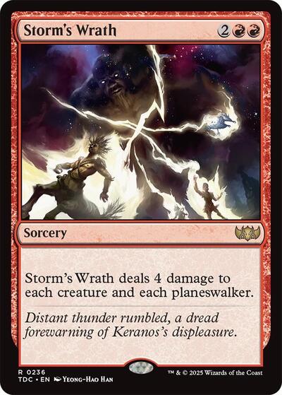 Storm's Wrath (Commander: Tarkir: Dragonstorm) Near Mint