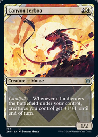 Canyon Jerboa (Showcase) (Zendikar Rising) Near Mint Foil