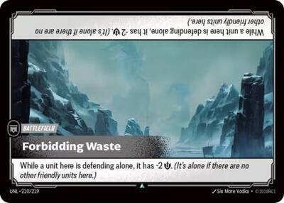 Forbidding Waste (Unleashed) Near Mint