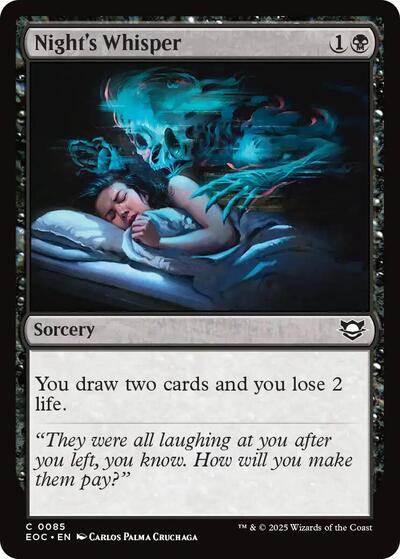 Night's Whisper (Commander: Edge of Eternities) Near Mint