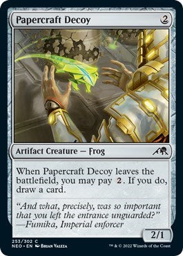 Papercraft Decoy (Kamigawa: Neon Dynasty) Near Mint Foil