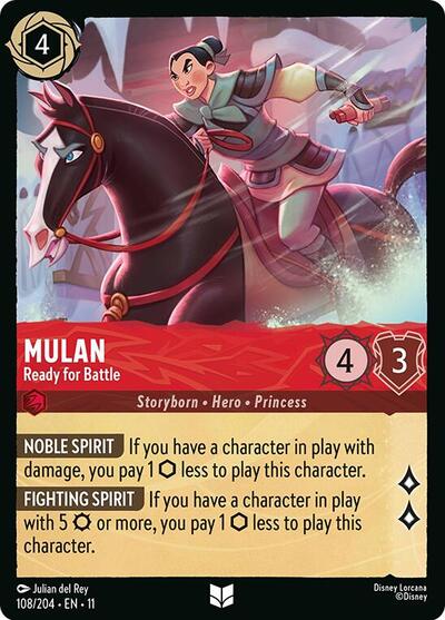 Mulan - Ready for Battle (Winterspell) Near Mint Cold Foil