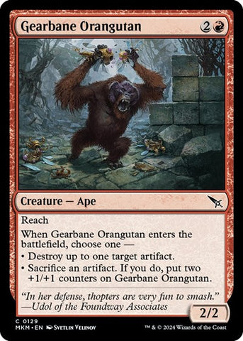 Gearbane Orangutan (Murders at Karlov Manor) Near Mint