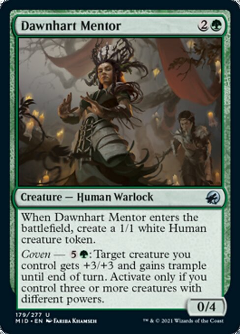 Dawnhart Mentor (Innistrad: Midnight Hunt) Near Mint Foil