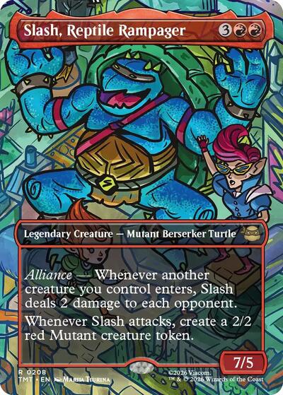 Slash, Reptile Rampager (Borderless) (Teenage Mutant Ninja Turtles) Near Mint
