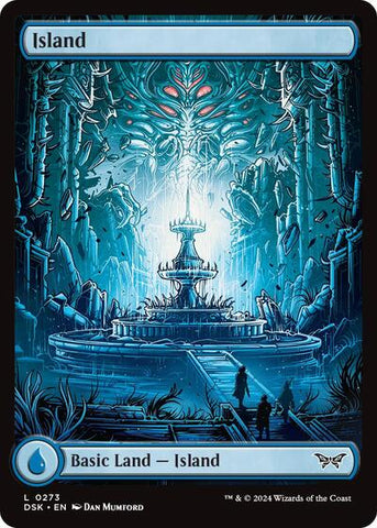 Island (273) - Full Art (Duskmourn: House of Horror) Near Mint Foil