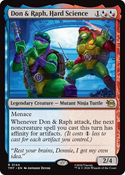 Don & Raph, Hard Science (Teenage Mutant Ninja Turtles) Near Mint Foil