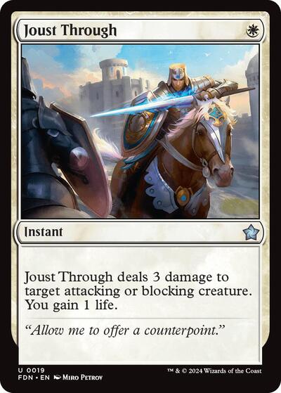 Joust Through (Foundations) Near Mint Foil