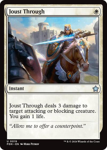 Joust Through (Foundations) Near Mint Foil