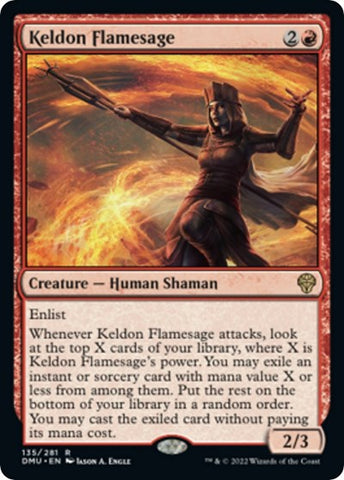 Keldon Flamesage (Dominaria United) Near Mint Foil