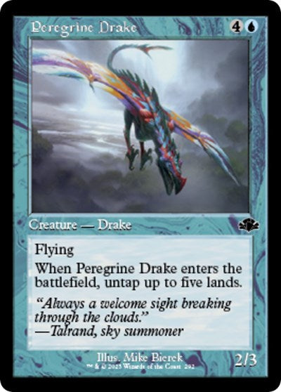 Peregrine Drake (Retro Frame) (Dominaria Remastered) Near Mint