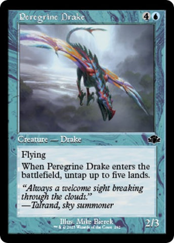 Peregrine Drake (Retro Frame) (Dominaria Remastered) Near Mint