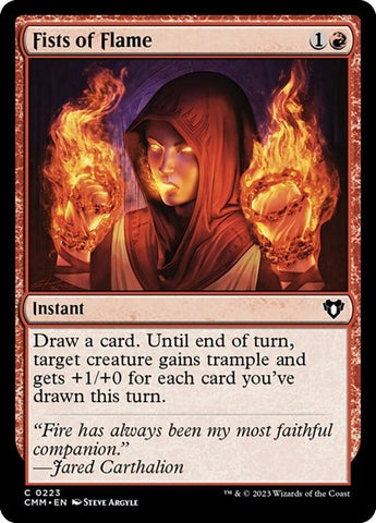 Fists of Flame (Commander Masters) Near Mint