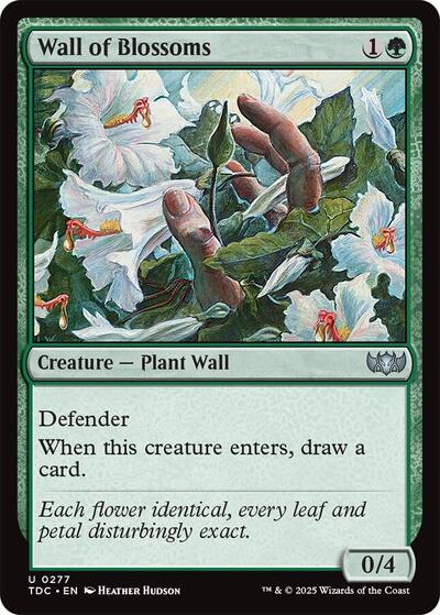 Wall of Blossoms (Commander: Tarkir: Dragonstorm) Near Mint