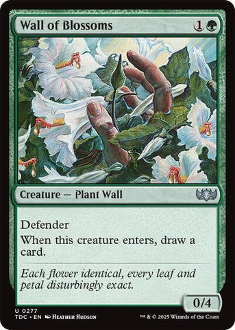 Wall of Blossoms (Commander: Tarkir: Dragonstorm) Near Mint