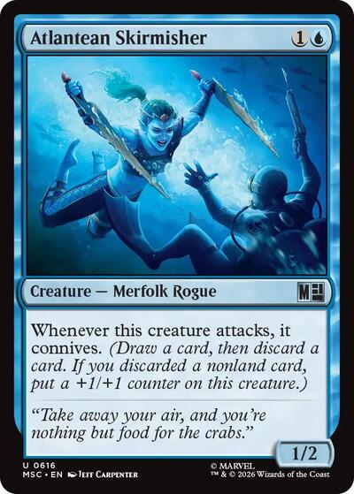 Atlantean Skirmisher (Commander: Marvel Super Heroes) Near Mint Foil
