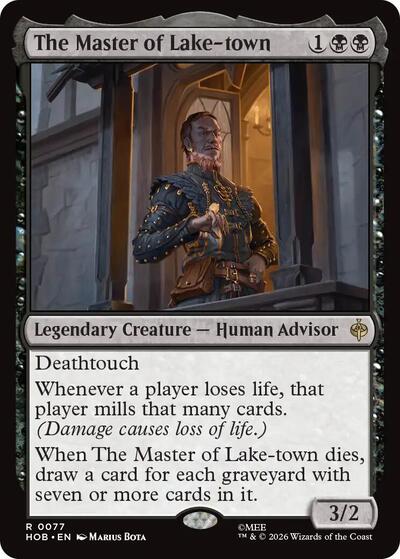 The Master of Lake-town (The Hobbit) Near Mint Foil