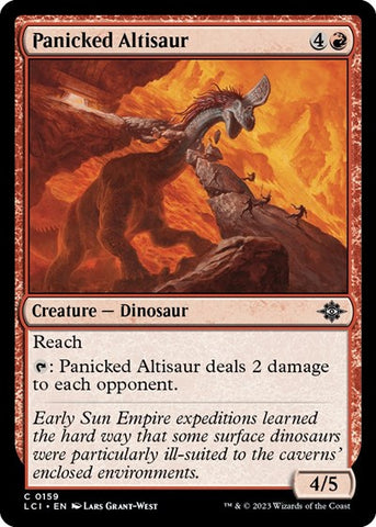 Panicked Altisaur (The Lost Caverns of Ixalan) Near Mint Foil
