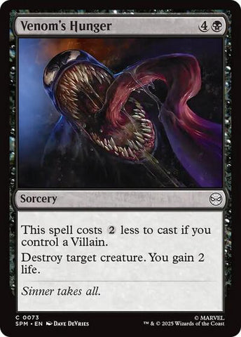 Venom's Hunger (Marvel's Spider-Man) Near Mint Foil